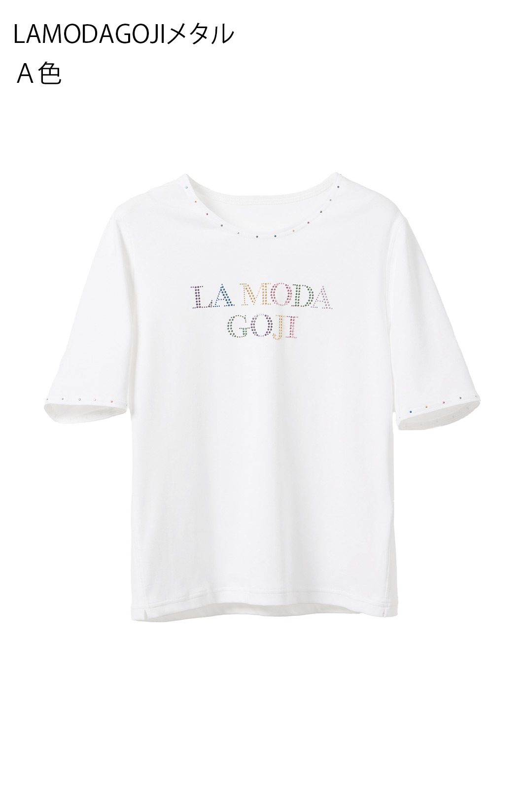 MOU T シャツ　パネル　L(少し小さめ白のみストレツチ素材)イタリア製 MOU Tシャツ L(少し小さめ)パネル イタリア