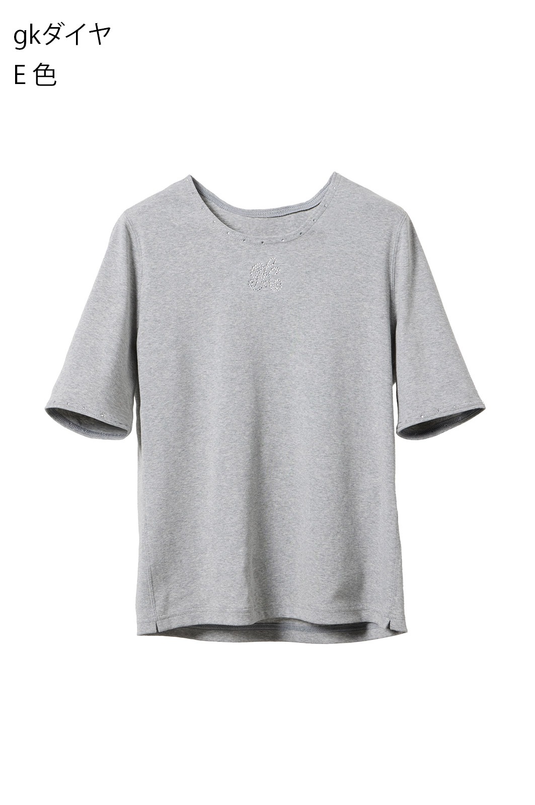 【関税込】 マンツーマンTシャツ - パールグレー 11号／13号サイズ＞No.625891 ワンポイントが選べるセミオーダー
