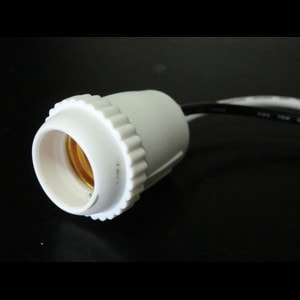 TS-151W-E17 || コード付防滴ランプソケット 東西電気 【E17口金 白色