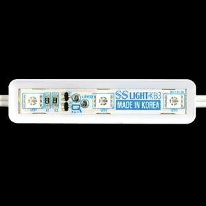 SS3-LIGHT-B_50 || LEDモジュール3球 光色(青色) DC12V専用(電源ユニット別売) 防水(IP68) LEDチップ ...