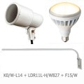 K0/W-L14 + LDR11L-H/W827A + F15/W || �ھ���������LED����糧�åȡ� ����ŵ���K�����ץۥ����+��LEDioc LED�������� �����160W��Ʊ�� �ŵ忧(2700K)��+�ڥ����� Ĺ��(800mm)�� E26���� ���ο�(��)������ԲĎ�ľ���Τߡ�[br]