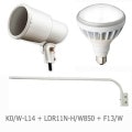 K0/W-L14 + LDR11N-H/W850A + F13/W || �ھ���������LED����糧�åȡ� ����ŵ���K�����ץۥ����+��LEDioc LED�������� �����160W��Ʊ�� ����(5000K)��+�ڥ����� Ĺ��(965mm)�� E26���� ���ο�(��)������ԲĎ�ľ���Τߡ�[br]