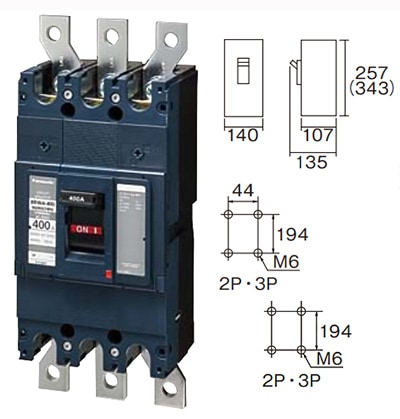 BBWA3300 || サーキットブレーカBBWA型 Panasonic(パナソニック) 400AF