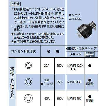 WF8430 || パナソニック(Panasonic) 電設資材 設備工事用配線器具 引掛 