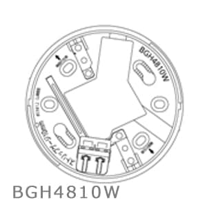 BGH4810W　40個　速結式感知器ベース(遠隔試験対応)(試験機能付感知器用 BGH4810W || パナソニック(ナショナル) 速結式感知器ベース(遠隔試験