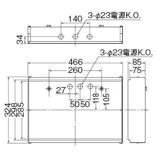 BOX-20671VX || 東芝ライテック(TOSHIBA) 取付ボックス LED誘導灯・高