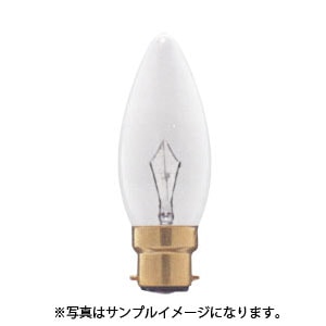 C37 B22D 100/110V-60W(C) || 海外球シャンデリア 旭光電機(アサヒ