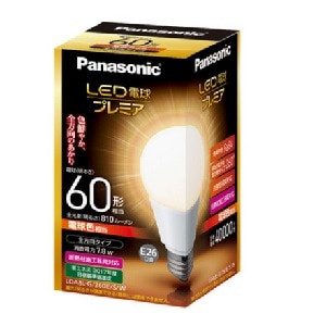 生産終了品】LDA8L-G/Z60E/S/W/2T || LED電球 Panasonic