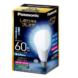 生産終了品】LDA7D-G/Z60E/S/W/2T || LED電球 Panasonic