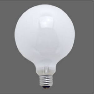 G125 110V 25W ホワイトボール E26口金 || 白熱電球 イエスランプ