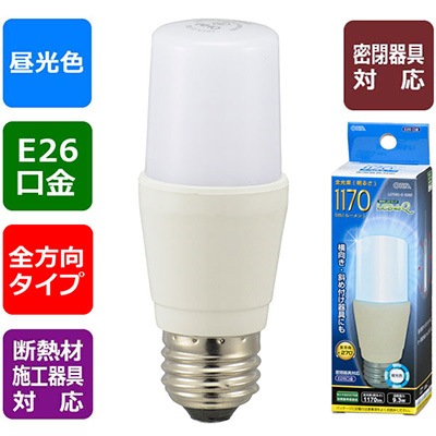 生産終了品】LDT9D-G IG92 || LED電球 OHM (オーム電機) T形