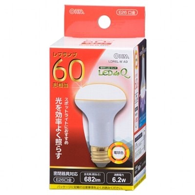 60型 LED電球 15個入り LDR6L-W A9 E26 LDR6L-W A9 || レフランプ形LED電球 OHM (オーム電機) 60形相当（682lm