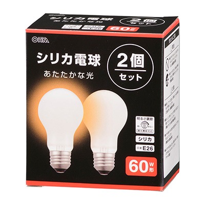 5/10迄】二個セット 吊下型LED（電球色)ペンダント直付タイプ白熱電球40形 LB-D5657W-2PN || 白熱電球 OHM 【2個入】一般白熱電球/シリカ電球/60W