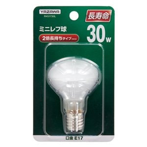 R451730L || ミニレフ球 【10個単位販売】 YAZAWA R45/30W形/長寿命（2