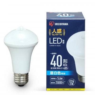 LDR6N-H-SE25 || LED電球【3個単位販売】 アイリスオーヤマ 人感