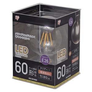 LDG7L-G-FC || LEDフィラメント電球【3個単位販売】 アイリスオーヤマ