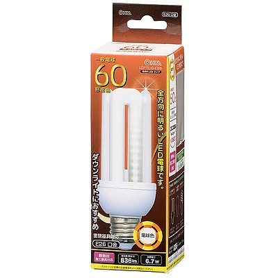 LDF7L-G-E26 || LED電球 OHM (オーム電機) D形/一般電球60形相当/屋内