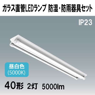 IRLDFL42BFJG-K + LDGF40T・N/17/25P/C(2本) || ガラス直管LEDランプ