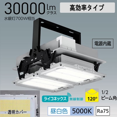 アイリスオーヤマ高天井LEDランプ13機在り1機1万円でお譲りいたします。　取り外し引き取り限定 工事必要】LED照明 省エネ 高天井用 昼白色 HX-R LiCONEX HXR205-150N
