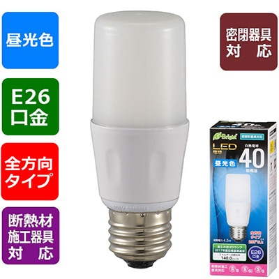 LDT5D-G IS21 || LED電球 オーム電機 T形/白熱電球40W相当/屋内用/調光