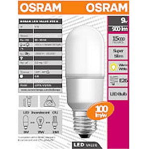LDT9L-VS/E26 || LEDランプ【5個単位販売】 OSRAM LED VALUE STICK
