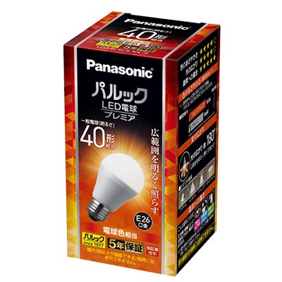 LDA4L-G/S/K4/F || LED電球 Panasonic 一般電球タイプ【パルックLED