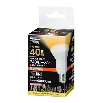 LDR4LHE17 || LED電球【5個単位販売】 YAZAWA 【ミニレフランプ形