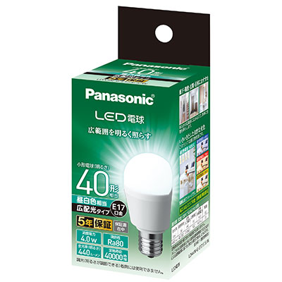 生産終了品・代替品あり】LDA4N-G-E17/E/S/W || LED電球 Panasonic
