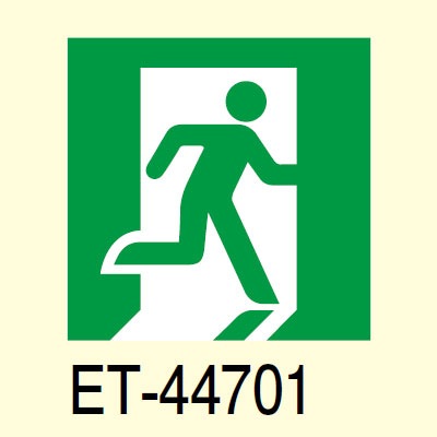 ET-44701 || LED誘導灯用表示パネル 東芝 A級 高輝度避難口誘導灯表示