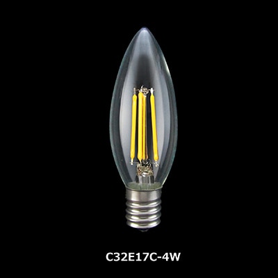 TZC32E17C-4-100/21 || シャンデリア型LEDフィラメント電球【25個