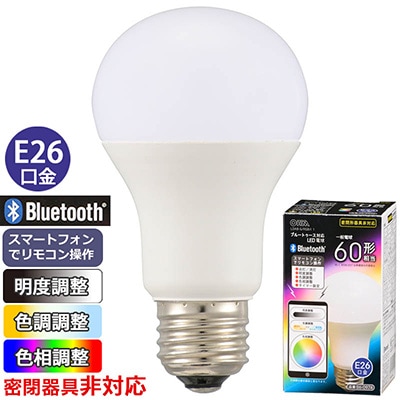 LDA8-G/RGB/I 1 || LED電球 OHM 一般型LED電球【Bluetooth対応】白熱