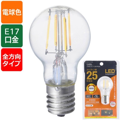 LDA2L-E17 C6/PS35 || LEDフィラメントタイプ電球 OHM クリプトン球