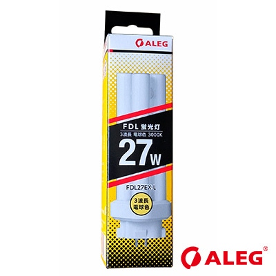 FDL27EX-L || コンパクト形蛍光ランプ【10本単位販売】 ALEG 3波長形