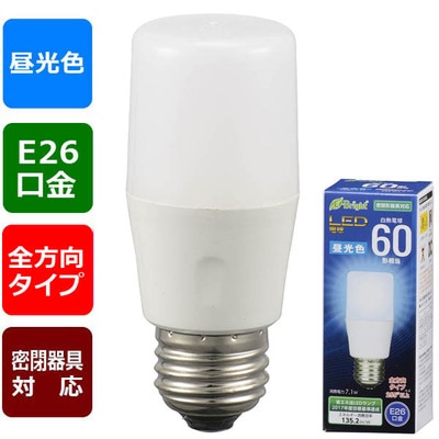 LDT7D-G AG20 || LED電球 OHM T形/白熱電球60W相当/屋内用/調光不可