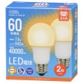 LDA8L-G AG6 2P || �����ŵ��LED�ŵ� OHM ��2�����۲�����/̩�ķ�����б�/Ĵ���Բ� �������۸�280��60W������ �ŵ忧(Ra84) 840lm E26���� ��Ĺ��105mm������¡�55mm ��������:7.6W AC100V ��ʼ�̿:40000h 5ǯ�ݾ� (������:06-5520) [ohm]