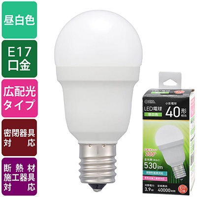 MITSUBISHI LED電球 LDA4N-G-E17/40/S-PS 9個 LDA4N-G-E17/40/S-PS LED電球 三菱電機 口金E17 小形電球[屋内用] 昼