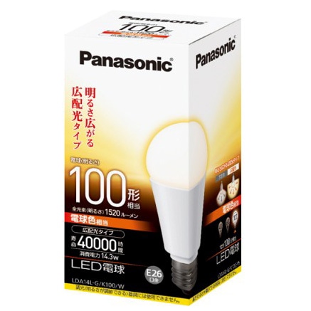 LDA14L-G/K100/W || パナソニック(Panasonic) || 一般電球タイプ(14.3W