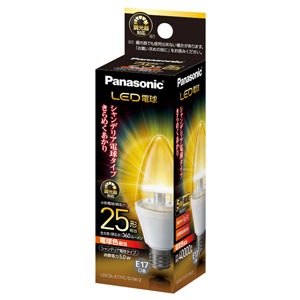 4箱 LED電球 シャンデリア電球 E17 25W LDC5LE17CDW2 LDC5LE17CDW2 || LED電球 Panasonic シャンデリア電球タイプ/25形相当