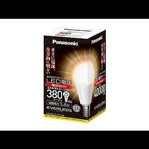 Panasonic パナソニック LDA5L-G-E17 10個 未使用 LDA5L-G-E17/W || パナソニック(Panasonic) || LED小形電球 全方向