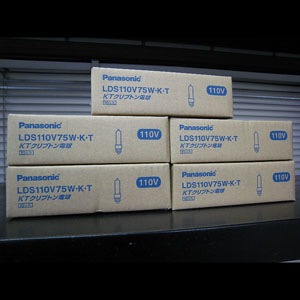パナソニック　KTクリプトン各種 Panasonic KTクリプトン電球 75W E11口金 LDS110V75W・K・T/E11