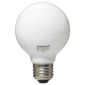 GW100V57W70 【10個入り】 || YAZAWA 70ミリ径 電球60W形 ホワイト