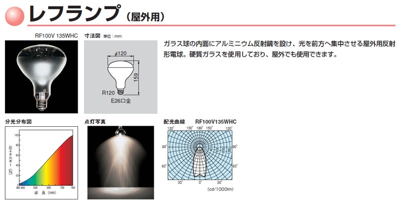 東芝 レフランプ RF100V300W E39 10個セット