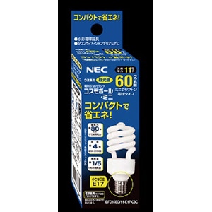 生産終了品・代替品あり】EFD15ED/11-E17-C3C || 電球型蛍光灯