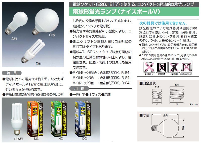 EFD25EN/21B | 日立(HITACHI) D25形 電球60Wタイプ 昼白色(色温度