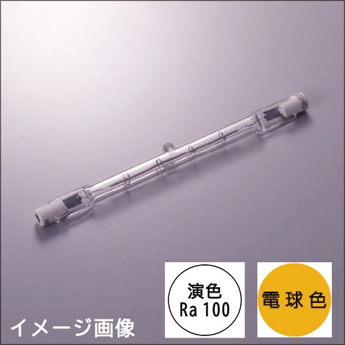 USHIO ハロゲンランプ　10本 J110V100WS/DP || USHIO 定格電圧(110V) 消費電力(100W) クリア R7S両