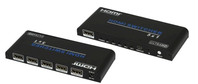 HDSW-51V4K60P��4K2K60P/HDCP2.2�б���5����1����HDMI���ص�
