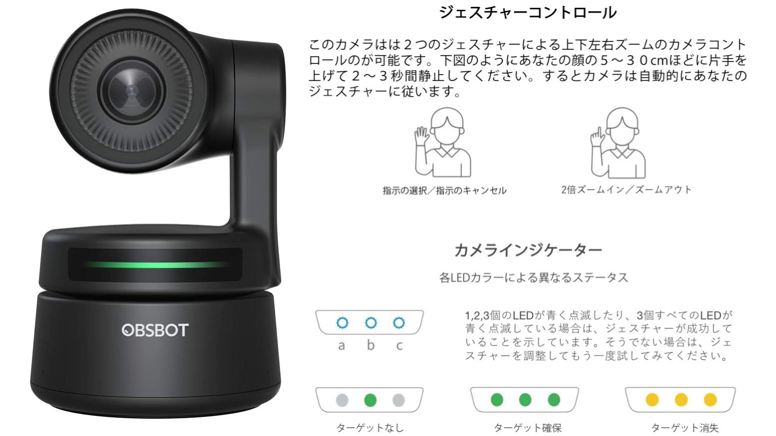 オートトラッキングPTZカメラ 自動追尾機能搭載 型番：TJES-PTZ
