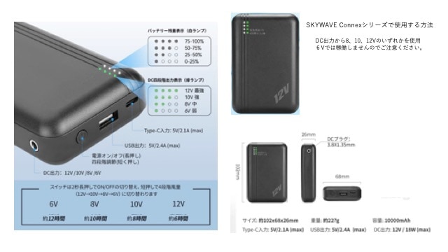 CNM-TXBR12V   SKYWAVE Connex���꡼�����Хåƥ�