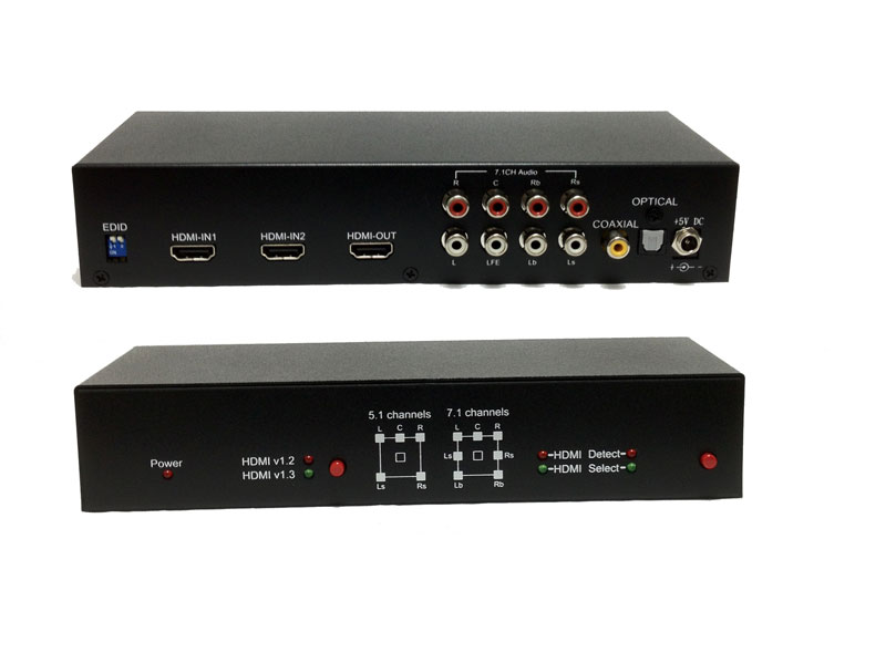 HD-21MA 3D対応7.1chオーディオデコーダ内蔵 2入力1出力HDMI切替器