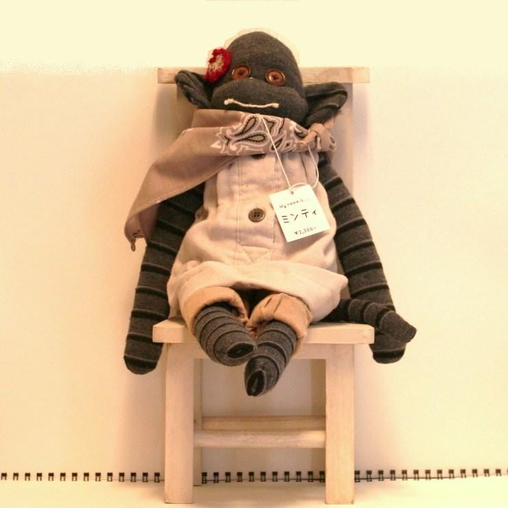 ぬいぐるみ 】 ソックモンキー アメリカに昔からある・ソックス・で